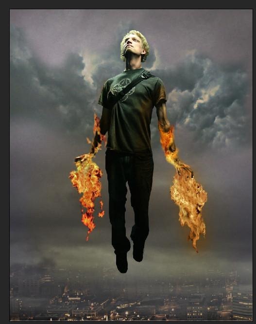 28 How to Create a Flaming Manipulation in Photoshop
