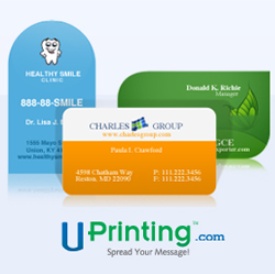 Enter to Win 250 Die Cut Business Cards from UPrinting.com