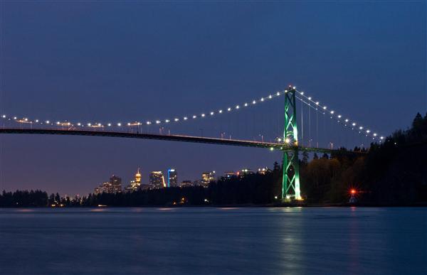Lights Off - Lions Gate Bridge, Vancouver