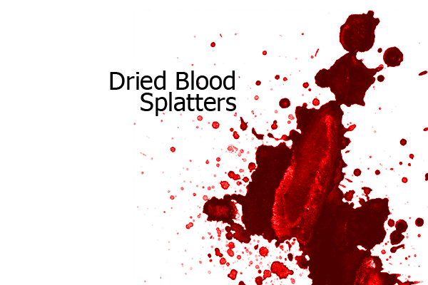 Dried Blood Splatters