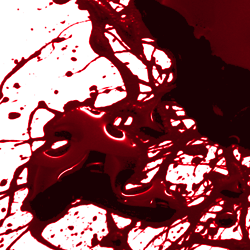 Glossy Blood Splatter Photoshop Brushes