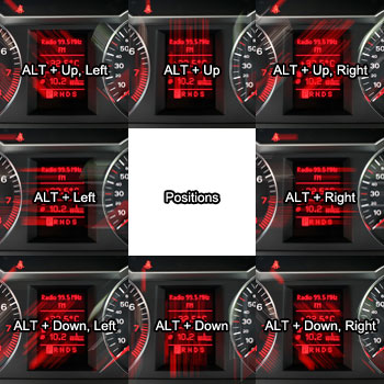 Use these commands to control the direction of the light streaks.