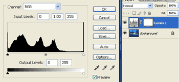 Levels Adjustment Layer