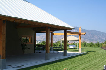 Photo of a Winery in Pentiction, BC.