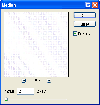 Photoshop Median Filter Tool