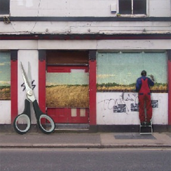 Painting on a Wall Photo Manipulation