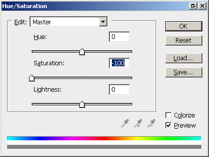 Hue/Saturation tool