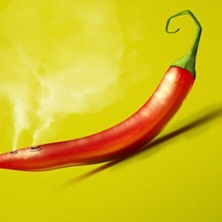 Steaming Hot Chili Pepper Photoshop Tutorial