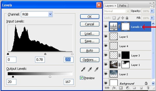 20 adjustment level layer