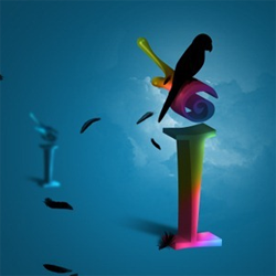 Rainbow Text Wallpaper Photoshop Tutorial